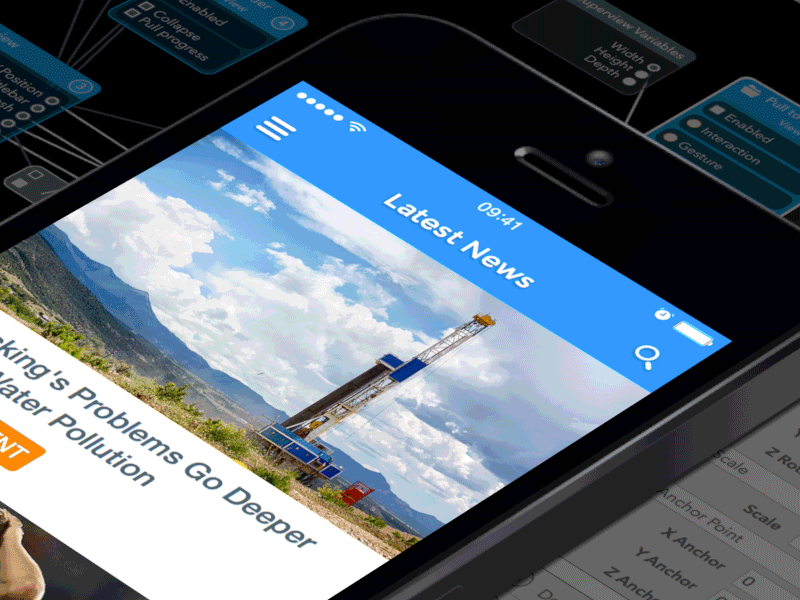 Latest News Pull to Refresh animation form live demo mobile prototyping pull to refresh source ux