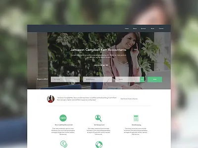 Accountact WIP accountant corporate finance ui design web design website