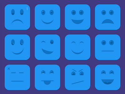 Blue Emojis blue emojis icons smileys