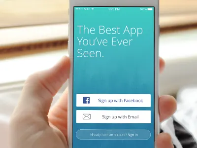 Launch Screen breathe clean flat ios iphone iphone 6 mobile sketch ui ui kit ux web design