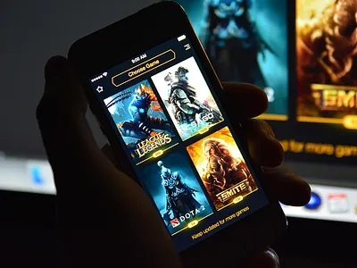 Alphadraft alphadraft catalog color game ios iphone iphone interface realistic shine user interface yellow