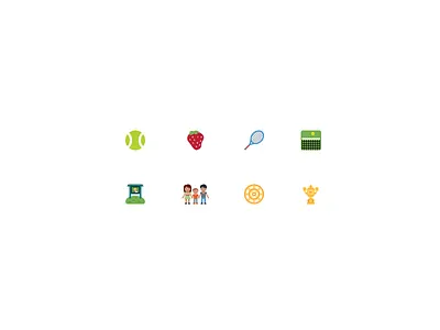 #Wimbledon Emoji ace emoji hashtag illustration racket tennis trophy twitter wimbledon