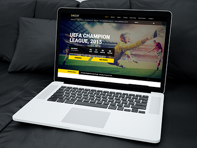 Soccer - Sport Team Clubs Template helix3 joomla soccer sports template