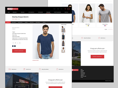 Shirts black design grid layout tshirts ui web