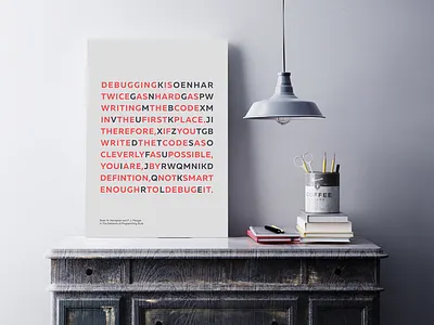 Poster for Alterplay alterplay code design developers motivation poster print quote typography