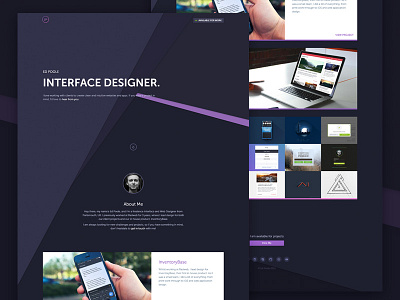 Freelance Portfolio freelance home page portfolio redesign ui web website