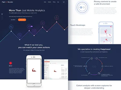 Flight Recorder Mobile Analytics analytics graphs illustration stats ui web web design website