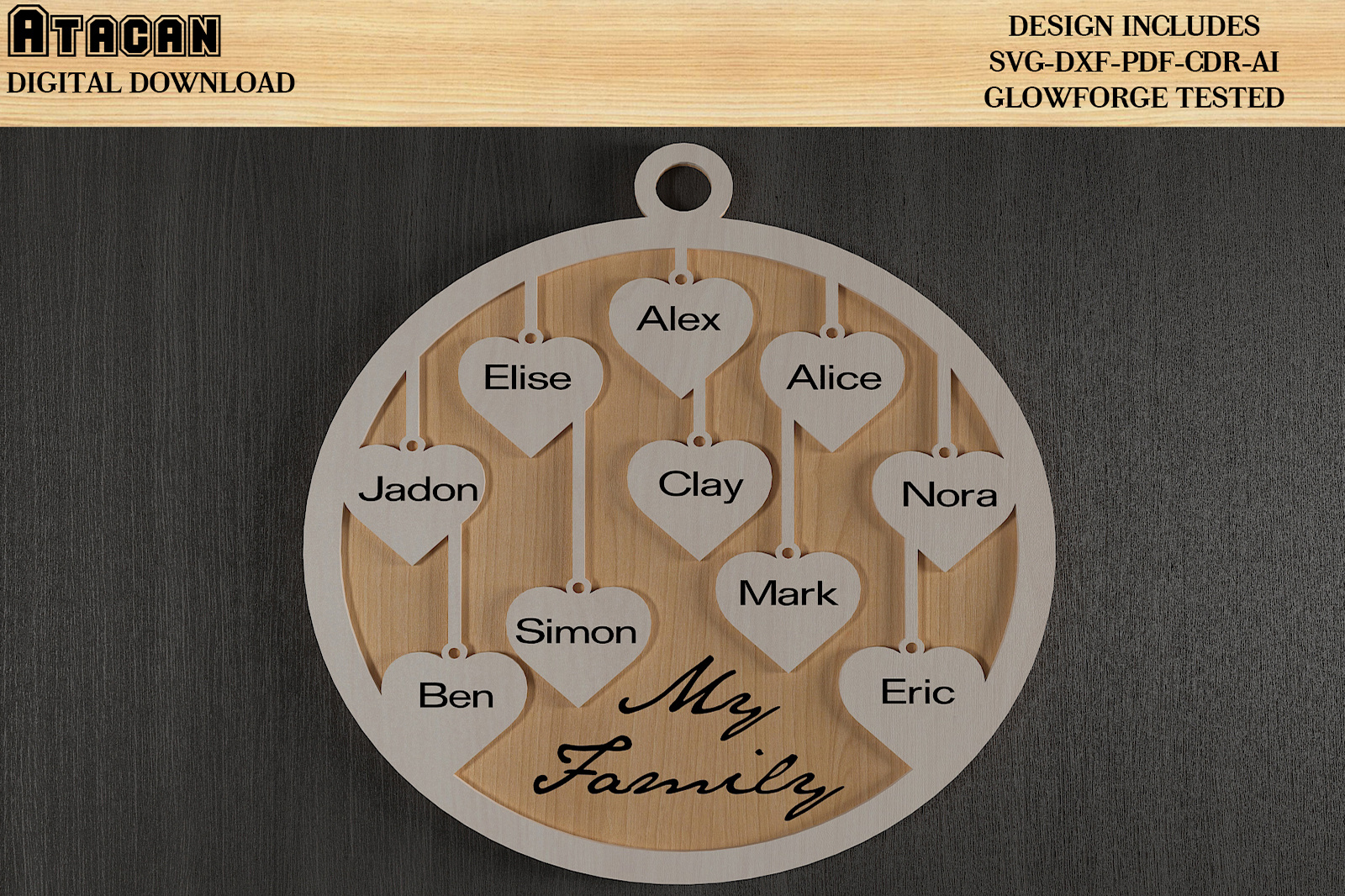 Family Members Names Boards by ata on Dribbble