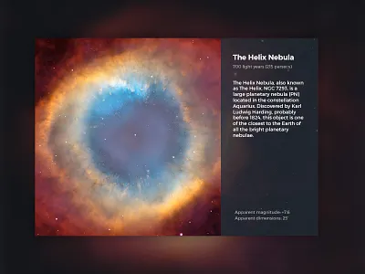 Universe card - The Helix Nebula black color dark light nebula photo space stars universe white