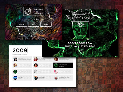 Jukebox Time Machine | UI audio jukebox music time ui ux visualizer