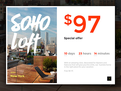 Day 017 - Special Offer ad avertise banner counter new offer soho special york