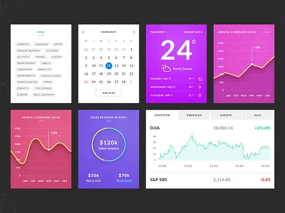 Azure UI Kit for FREE azure blog e commerce free ui kit graph magazine news psd psd template ui ui kit user interface
