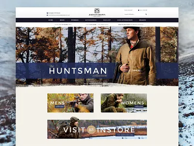 Johnson Brown eCommerce clean clothing country ecommerce nature outdoors shop store texture website