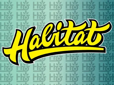 Habitat Identity brand branding design font identity lettering logo logotype type typography