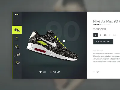 Product Modal design e commerce new project nike shoe sweden website