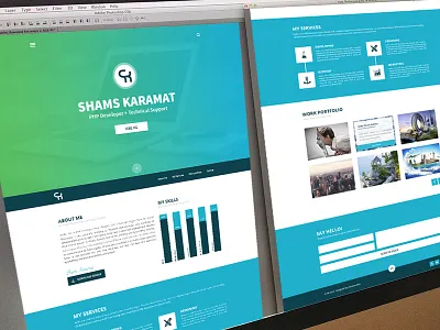 Personal Portfolio coding developer gallary personal portfolio services theme ui web