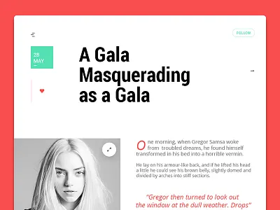 Day 018 - Blog Post blog fashion follow gala post read type website