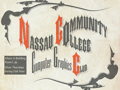 Victorianclubposter advertising design graphic arts nassau community college victorian vintage