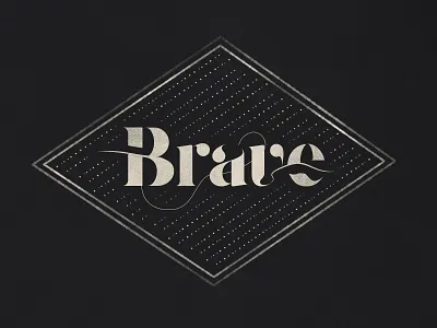 Brave badge brave christ church conference logo mark ministry series sermon vintage women