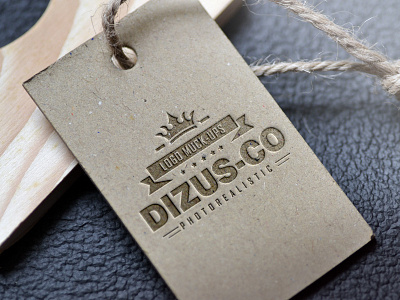 10 Photorealistic Logo Mock-Ups clothes tag grunge mock up label label mock up leather leather mock up logo display logo mock up logo presentation