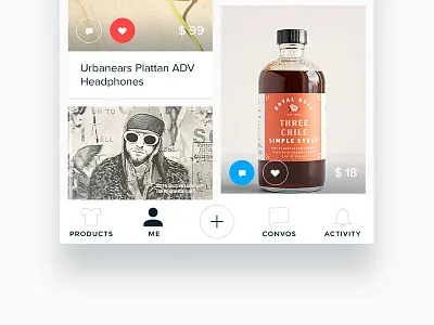 WRBN - Social wishlist and shopping favorite ios products profile shopping ui ux