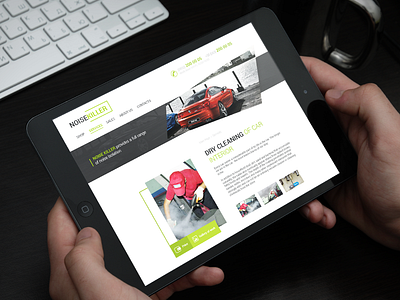 NoiseKiller car car service design green noise web site