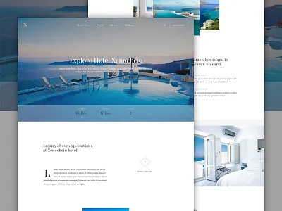 Luxury Hotel - Homepage black clean elegant gold homepage hotel landing luxe luxury minimal typography whitespace