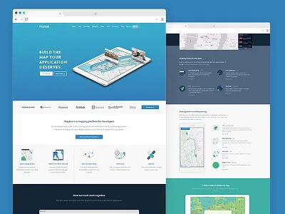 Homepage redesign building blocks directions geocoding ipad mapbox mapping platform maps satellite