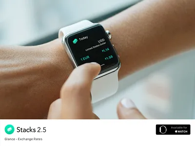 Stacks for Apple Watch - Glance app apple calculator clean currency ios ipad iphone simple ui ux watch
