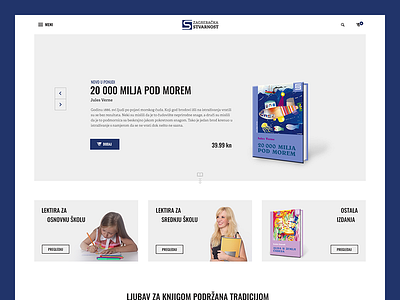 Zagrebačka stvarnost clean company corporate full screen publishing web website white