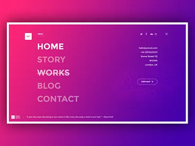 Full Screen Navigation full menu navigation screen
