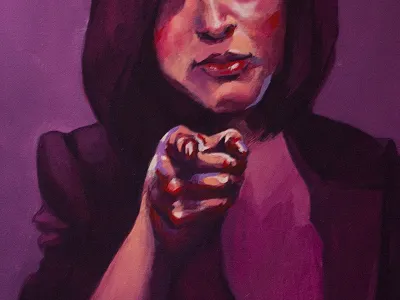 Sit Down! acrylic friend portrait sam uncle