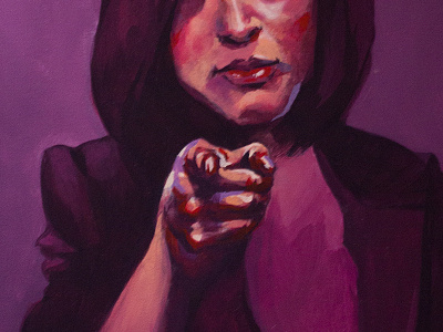 Sit Down! acrylic friend portrait sam uncle