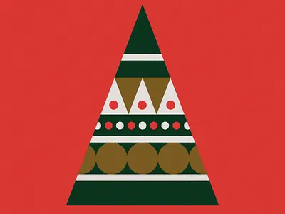 Christmas Tree art christmas christmas tree decorating festive holiday illustration vintage