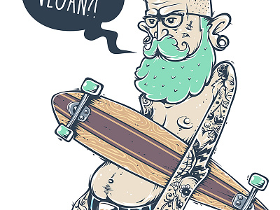 Bizarre Hipster Art art bizarre character crazy doodle freak graffiti hipster modern vecster vector