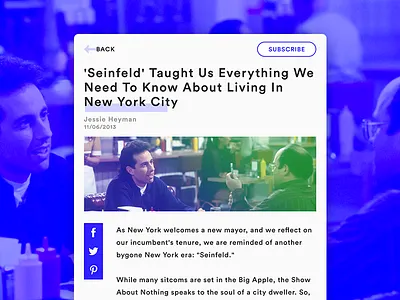 Day 018 - Blog Post blog card photoshop post ui user interface