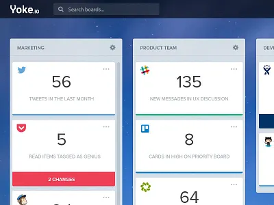 Activity Dashboard Concept activity cards dashboard flat list stats summary tiles trello ui ux