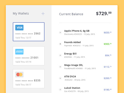 Day 023 - Wallet- My Expenses card credit currency debit expens money transactions wallet