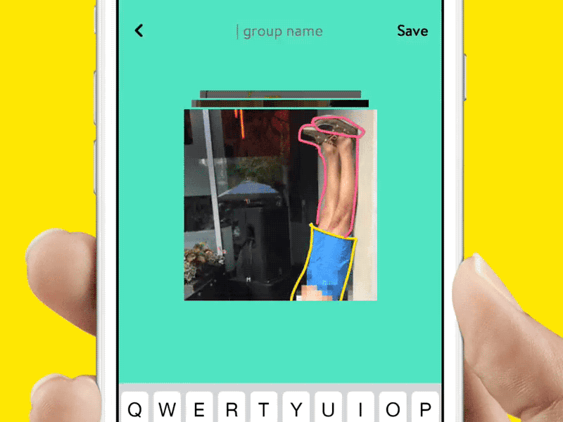 Image grouping framerjs interaction prototype