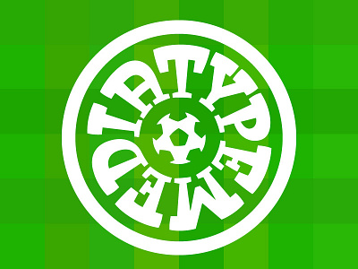 TypeMedia ball foosball lettering logo serif slab topheavy type