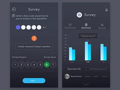 Survey Summary ios iphone iphone 6 survey ui