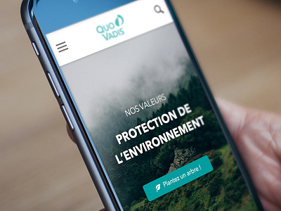 Mobile landing page iphone mobile quovadis sketch3 website