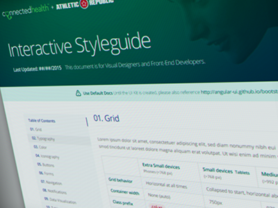 CH + AR Styleguide bootstrap brand design health library pattern resource styleguide ui ux