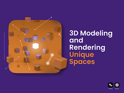 Creating 3D Illustration (Molio) 3d app banner branding design graphic design illustration keyshot logo modeling rendering rhino3d ui ux vector webpage website