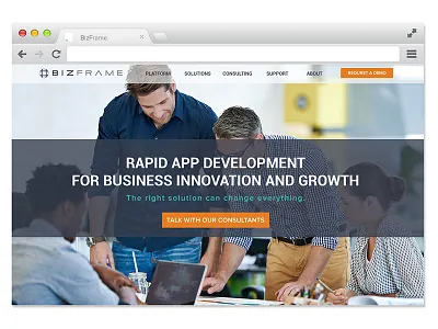 Homepage interaction design web design