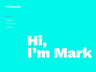 Cheezau cheezau design html middleman portfolio ruby showreel web website