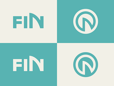 Fin Logo // Final end fin icon logo post production shark trout