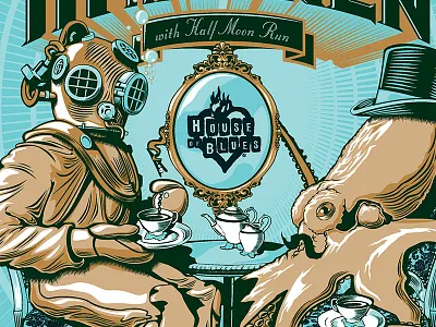 Of Monsters And Men Poster dallas diver house of blues illustration jules verne noleofantastico octopus of monsters and men omam poster