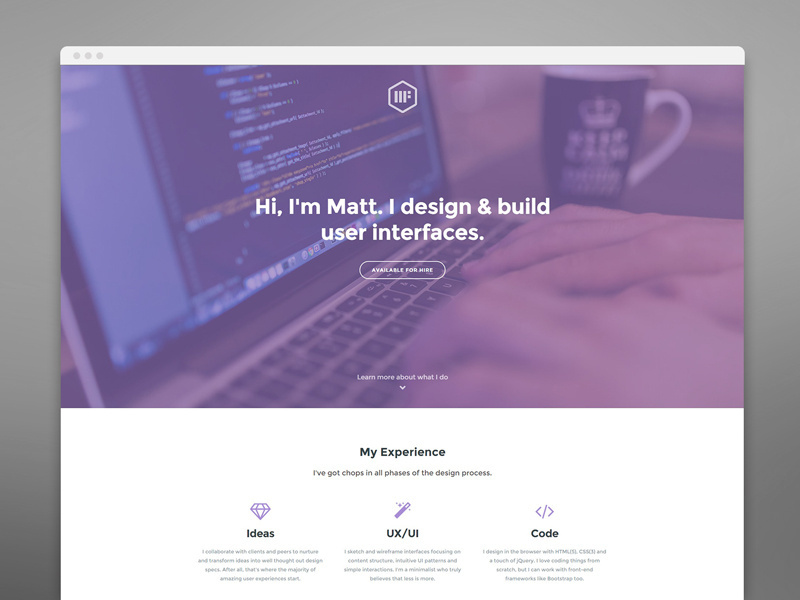 Example of Personal Website