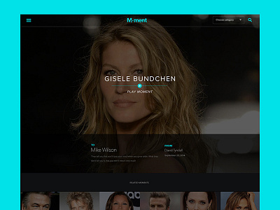 Video Gift Card black responsive ui ux video website